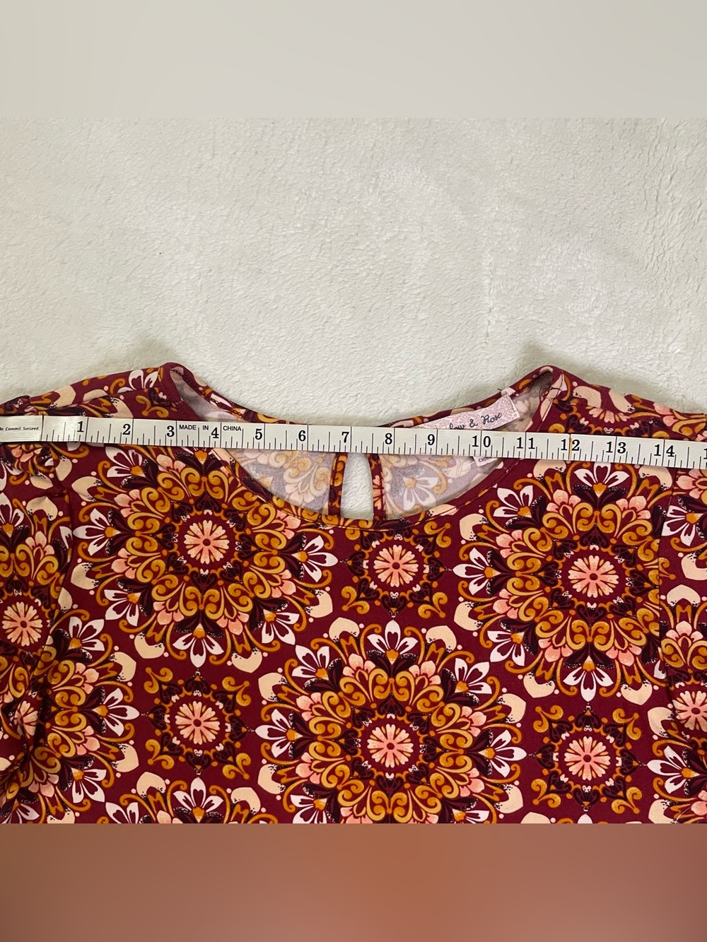 NWT Harlow & Rose Retro Style Long Sleeve Hippie Dress size S - Picture 8 of 12